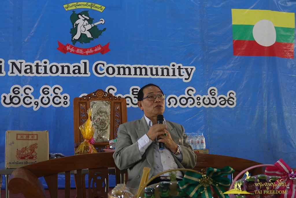 Gen. Yawd Serk giving a speech to Shan Immigrant Workers