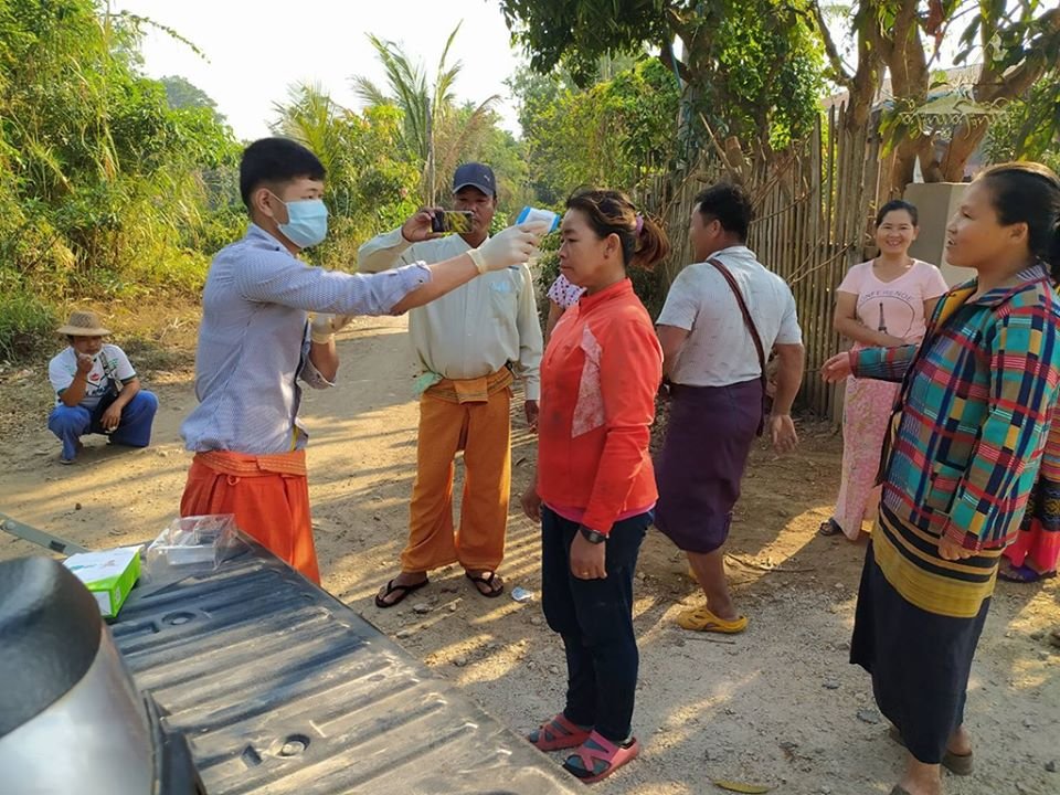 RCSS medical troops check the health of villagers from every region of the territories and share information about the prevention of COVID-19 pandemic