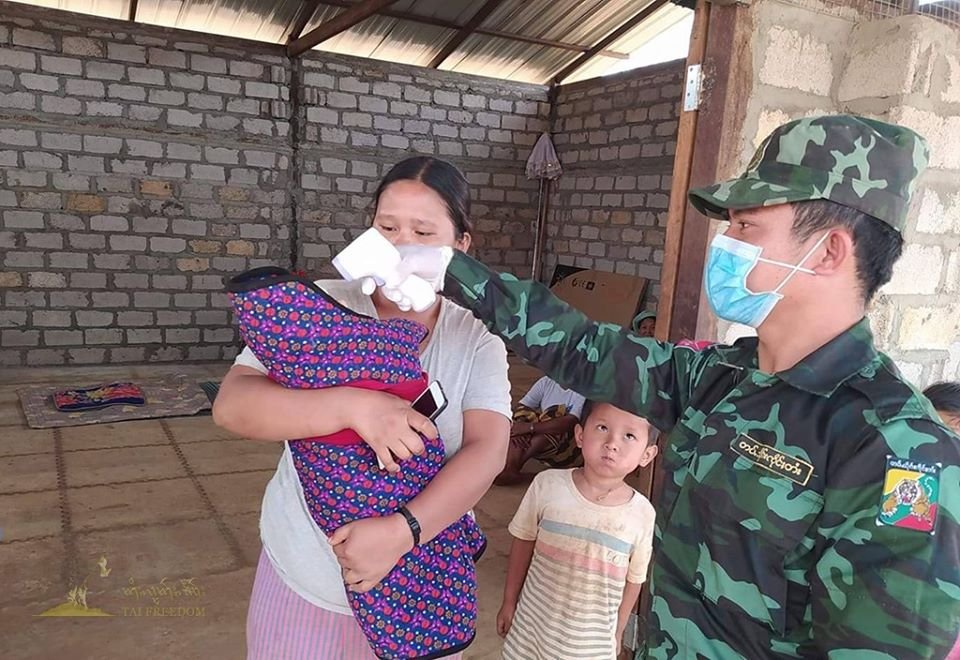RCSS medical troops check the health of villagers from every region of the territories and share information about the prevention of COVID-19 pandemic