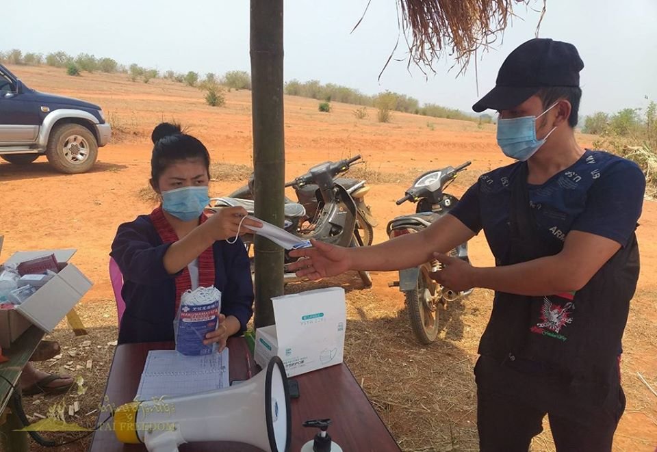 RCSS medical troops check the health of villagers from every region of the territories and share information about the prevention of COVID-19 pandemic
