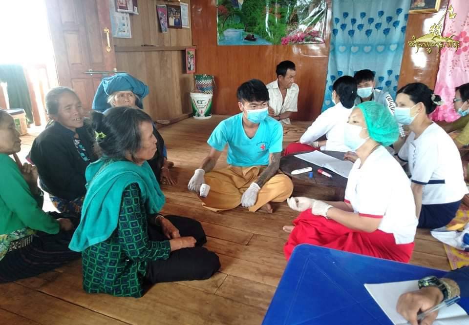RCSS medical troops check the health of villagers from every region of the territories and share information about the prevention of COVID-19 pandemic