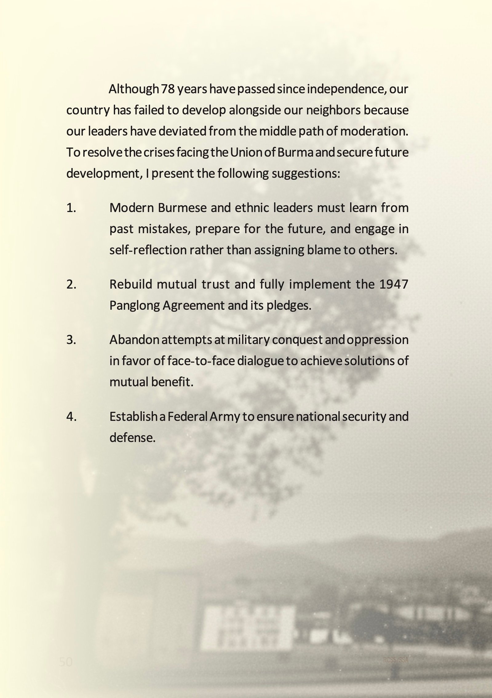 MESSAGE FROM THE CHAIRMAN OF THE RESTORATION COUNCIL OF SHAN STATE (RCSS) ON THE 79th ANNIVERSARY OF SHAN STATE NATIONAL DAY